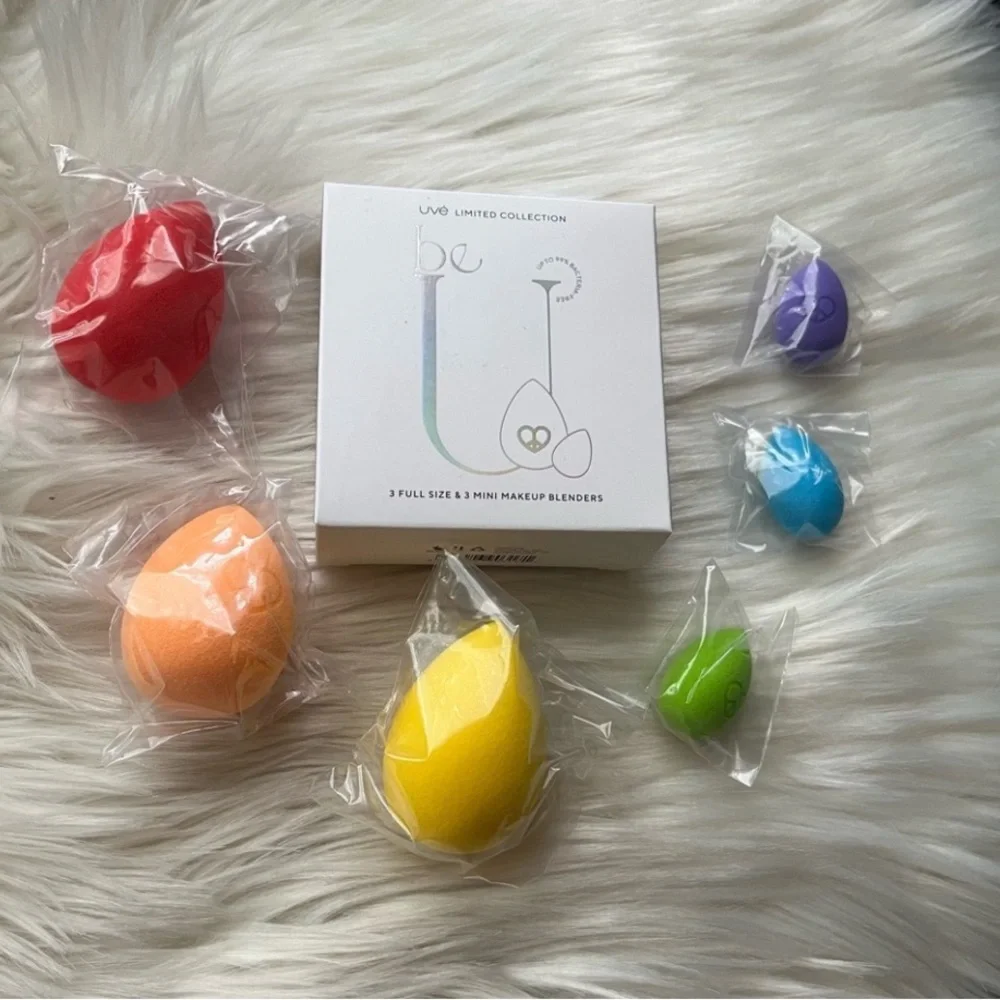 UVÉ BEAUTY Be U Limited Collection Makeup Blenders Pride Edition New in Box $65